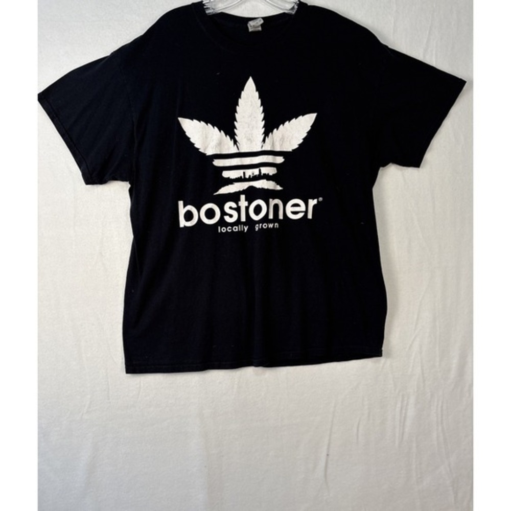 Vtg Black/white Bostoner Weed‎ T-Shirt Unisex Color T-Shirt Size-XL K1187